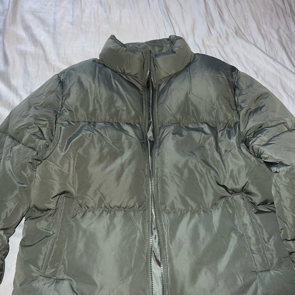 Forever 21 Green Puffer Jacket